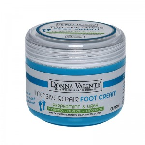ΚΡΕΜΑ ΠΟΔΙΩΝ DONNA VALENTE MENTHOL-UREA 210ml