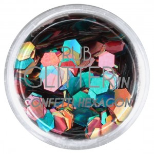 ΣΚΟΝΗ RUB GLITTER CONFETTI HEXAGON #4