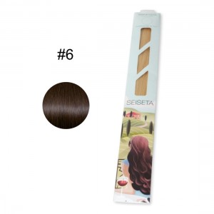 ΤΟΥΦΕΣ SEISETA HAIR EXTENSION KERATIN CLASSIC LINE 50/55cm #6 10τεμ.