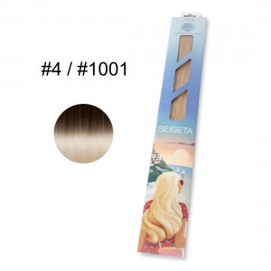 ΤΟΥΦΕΣ SEISETA HAIR EXTENSION TAPE-IN 50/55cm #4/1001 OMBRE 6τεμ. 15gr
