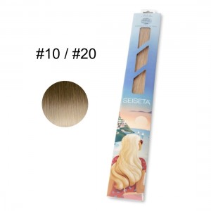 ΤΟΥΦΕΣ SEISETA HAIR EXTENSION TAPE-IN 50/55cm #10/20 OMBRE 6τεμ. 15gr
