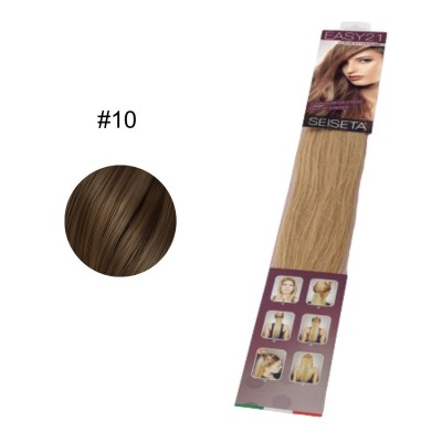 ΤΡΕΣΑ SEISETA WEFT HAIR EXTENSION 3 ΚΟΜΜΑΤΙΑ ΜΕ ΚΛΙΠΣ #10 ΦΥΣΙΚΗ 30gr