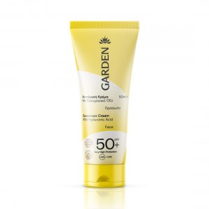 GARDEN SUNSCREEN FACE CREAM SPF50 + 50ml WITH HYALURONIC ACID