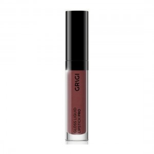 GRIGI GLOSS LIQUID LIPSTICK PRO No 408 VINYL DARK NUDE BROWN