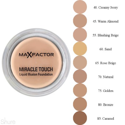 MAX FACTOR MIRACLE TOUCH MAKE UP 45