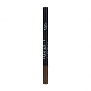 MUA EYEBROW PENCIL WITH BLENDING BRUSH DARK BROWN