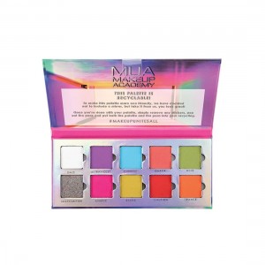 MUA NEON LIGHTS 10 SHADE PAPER EYESHADOW PALETTE MUA NEON LIGHTS 10 SHADE PAPER EYESHADOW PALETTE