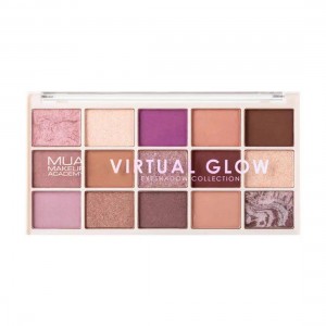 MUA 15 SHADE EYESHADOW PALETTE VIRTUAL GLOW MUA 15 SHADE EYESHADOW PALETTE VIRTUAL GLOW