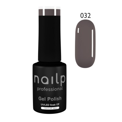 NAILP GEL POLISH SOAK OFF UV/LED CLASSIC GREY #032 12ml