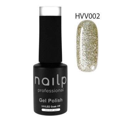 NAILP GEL POLISH SOAK OFF UV/LED #HVV002 12ml GLITTER LINE