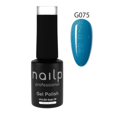 NAILP GEL POLISH SOAK OFF UV/LED #G75 12ml GLITTER LINE