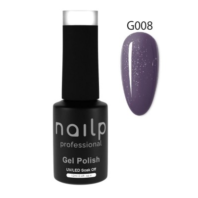 NAILP GEL POLISH SOAK OFF UV/LED #G008 12ml GLITTER LINE