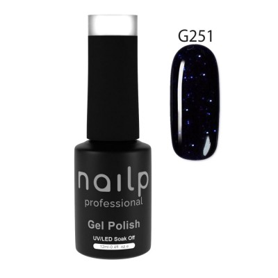 NAILP GEL POLISH SOAK OFF UV/LED #G251 12ml GLITTER LINE