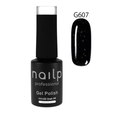 NAILP GEL POLISH SOAK OFF UV/LED #G607 12ml GLITTER LINE
