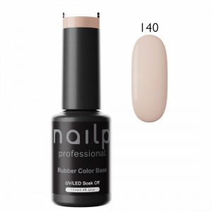 NAILP RUBBER COLOR BASE GEL SOAK OFF UV/LED #140 12ml NAILP RUBBER COLOR BASE GEL SOAK OFF UV/LED #140 12ml