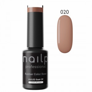 NAILP RUBBER COLOR BASE GEL SOAK OFF UV/LED #020 12ml NAILP RUBBER COLOR BASE GEL SOAK OFF UV/LED #020 12ml
