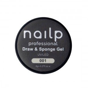 NAILP PAINTING GEL DRAW AND SPONGE #001 8gr NAILP PAINTING GEL DRAW AND SPONGE #001 8gr