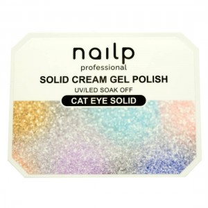 NAILP SOLID CREAM GEL POLISH CAT EYE DIAMOND 9 x 2gr NAILP SOLID CREAM GEL POLISH CAT EYE DIAMOND 9 x 2gr