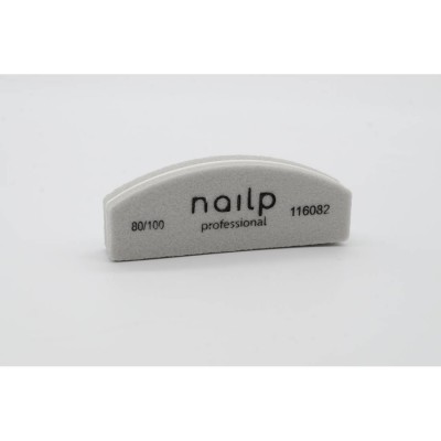 NAILP ΜΠΑΦΕΡ MINI ΜΙΣΟΦΕΓΓΑΡΟ ΓΚΡΙ 80/100