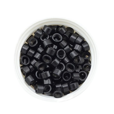 ΔΑΧΤΥΛΙΔΑΚΙΑ MICRO RINGS ΜΑΥΡΟ 100τεμ