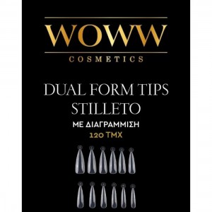 DUAL FORM TIPS WOWW STILLETO ΦΟΡΜΕΣ ΜΕ ΔΙΑΓΡΑΜΜΙΣΗ 120τεμ. DUAL FORM TIPS WOWW STILLETO ΦΟΡΜΕΣ ΜΕ ΔΙΑΓΡΑΜΜΙΣΗ 120τεμ.