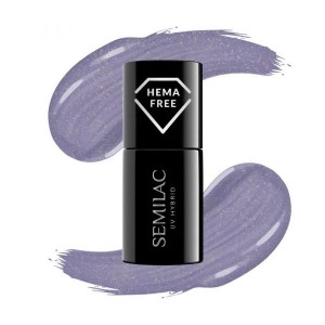 SEMILAC ΗΜΙΜΟΝΙΜΟ ΒΕΡΝΙΚΙ #379 HEMA FREE SHIMMER STONE SAPHIRRE 7ml