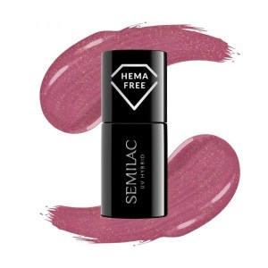 SEMILAC ΗΜΙΜΟΝΙΜΟ ΒΕΡΝΙΚΙ #377 HEMA FREE SHIMMER STONE RUBY 7ml